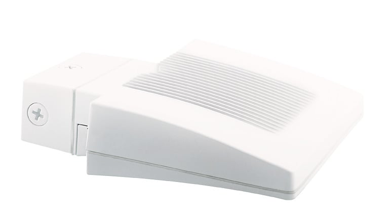 Lpack Wallpack 26W, 5000k, LED with Backplt& Junc Box+ 120V photocell, White