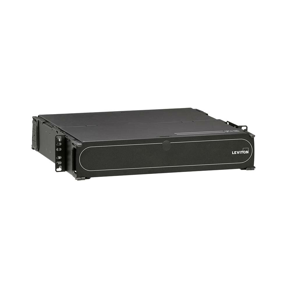Opt-X 100I 2RU Distribution and Splice Enclosure with Sliding Tray, Empty, Accepts up to 6 Opt-X Adapter Plates or 6 Opt-X P-N-P Modules