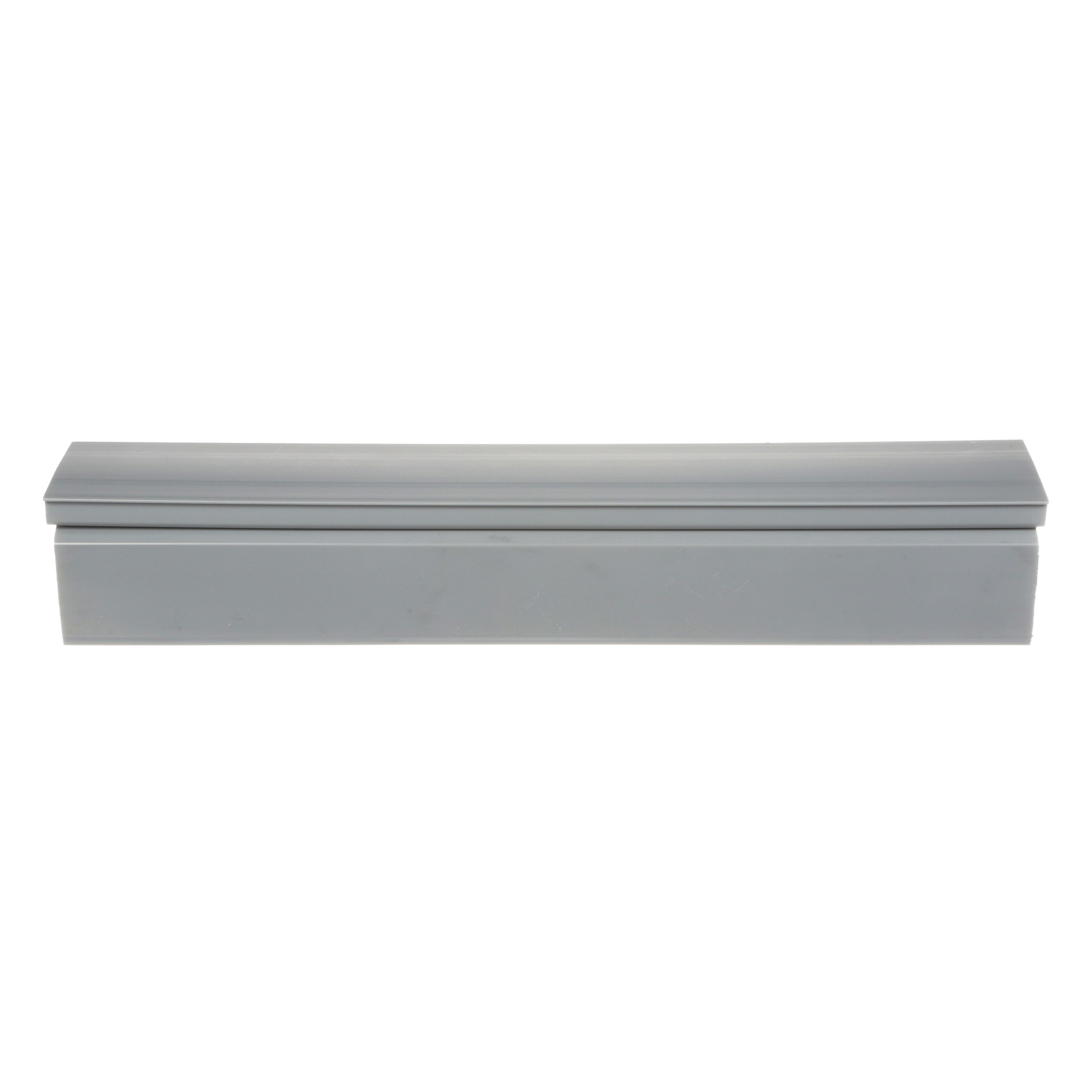 Solid Hinged Duct,PVC,1.5X2X6FT,Light Gra