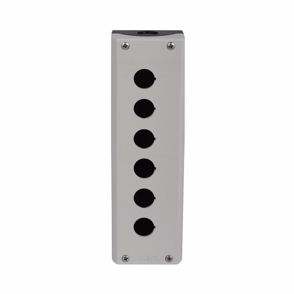 M22-I6-PG 6-Element Pushbutton Enclosure, 3.15 in L x 9.92 in W x 2.2 in D, NEMA 4X/13