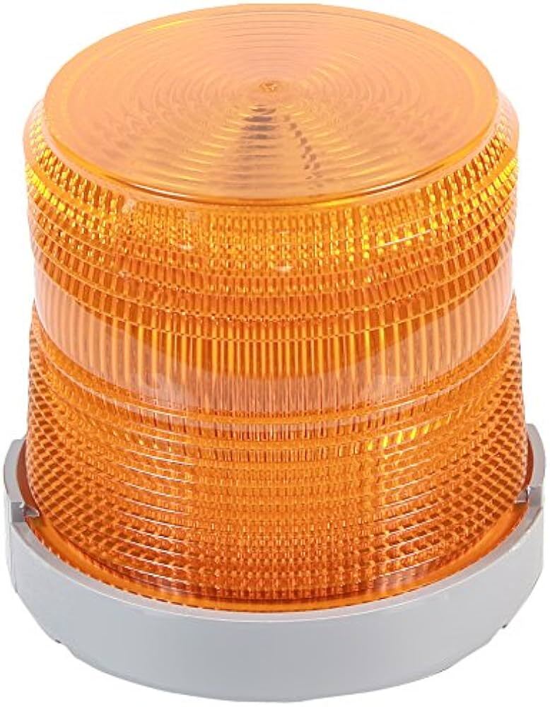 XTRA-Brite LED Dual-Mode Visual Indicator, Amber, 120V AC, 0.108A