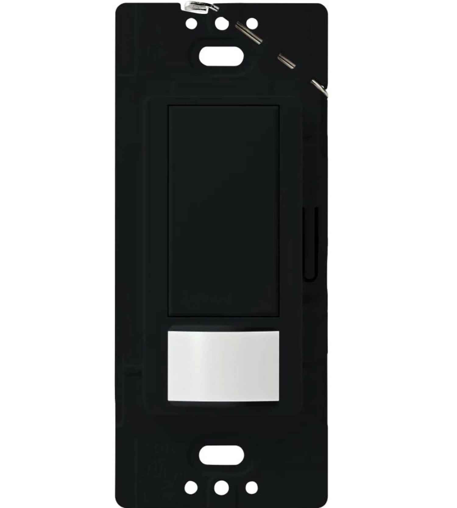 Lutron Maestro Motion Sensor Switch, No Neutral Required, 150W LED, Single Pole, Midnight