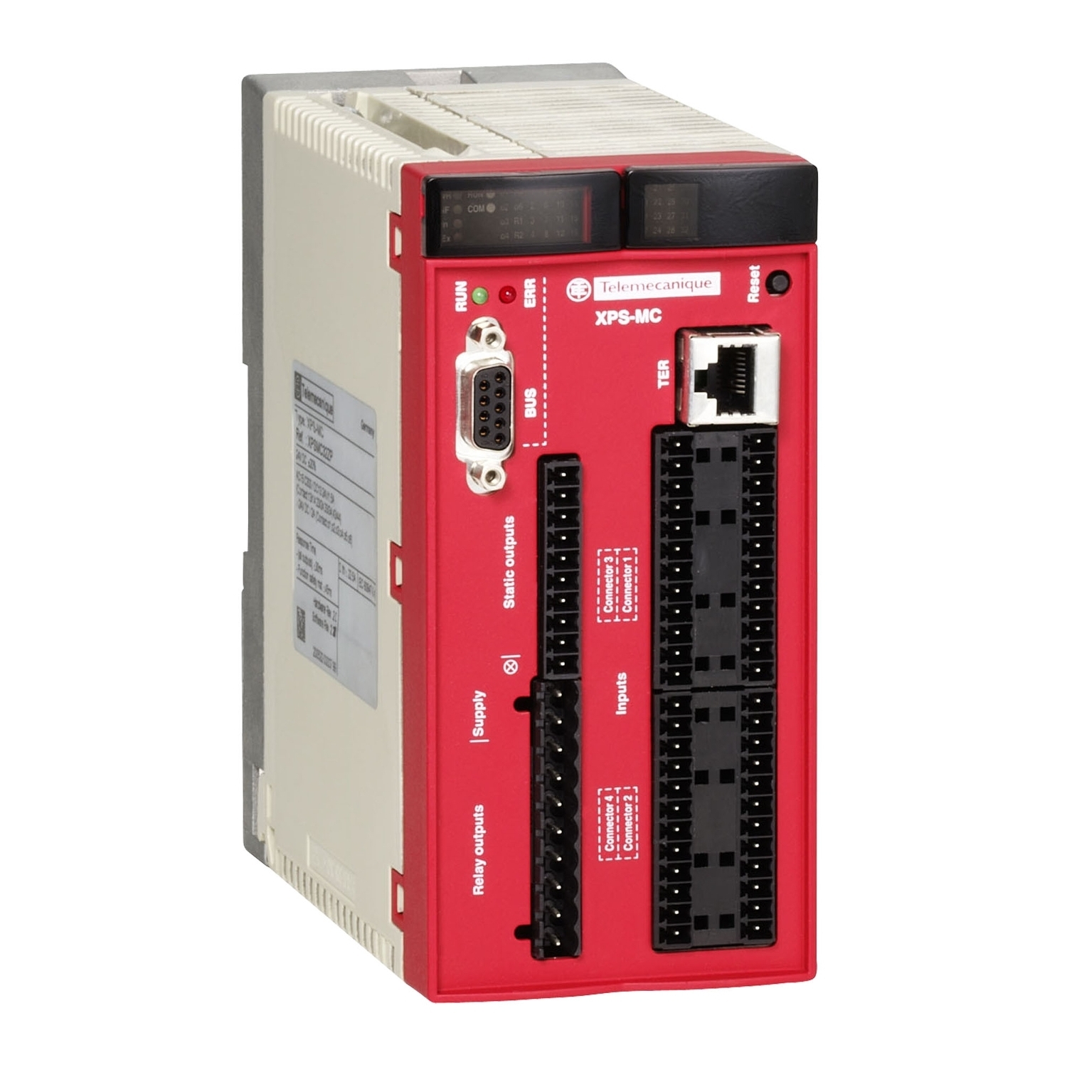 safety controller, Harmony XPS MC, 24V DC, 32 inputs, 48 LEDs signalling, Profibus