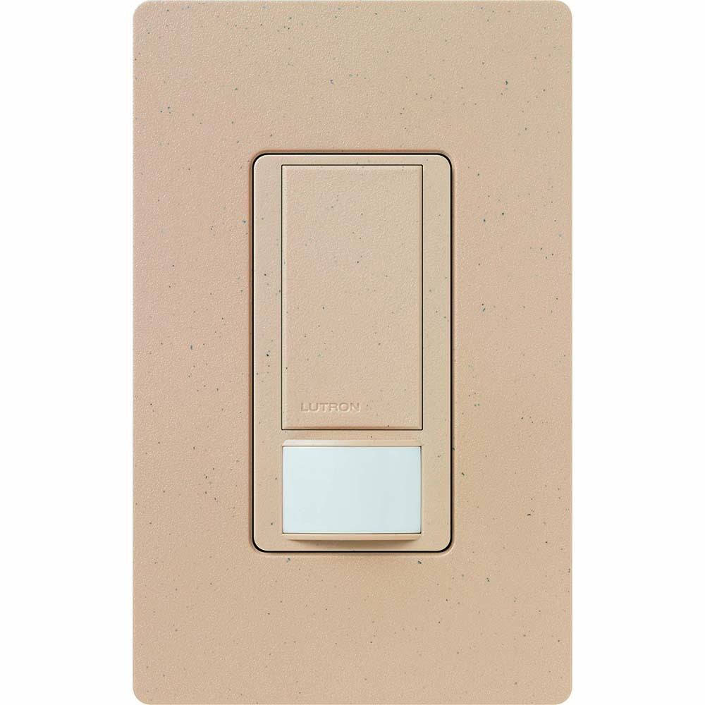Lutron Maestro Motion Sensor Switch, No Neutral Required, 150W LED, Single Pole, Desert Stone