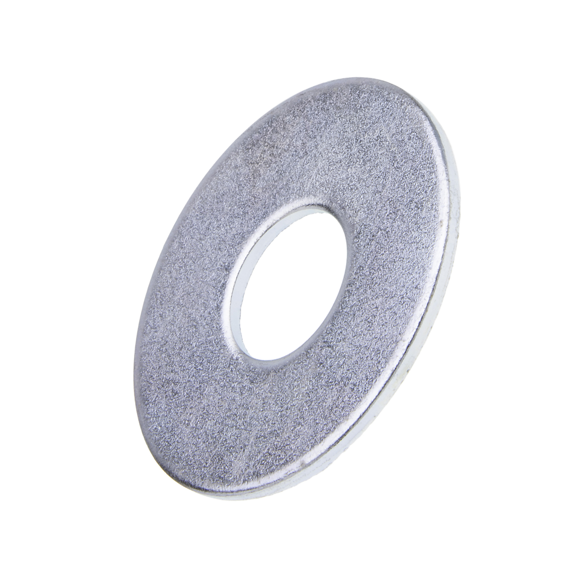 Fender Washer, Steel material, Zinc Chromate finish, 1/2 in. inside diameter, 1-1/2 in. outside diameter, 100 per pack, 1/2 in. fits bolt sizes