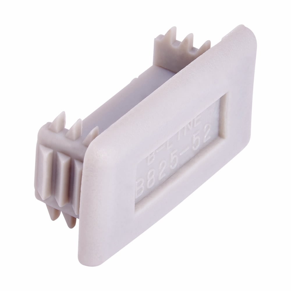 Eaton B-Line series end cap, 0.79" H x 1.25" L x 1.25" W, Steel, Gray