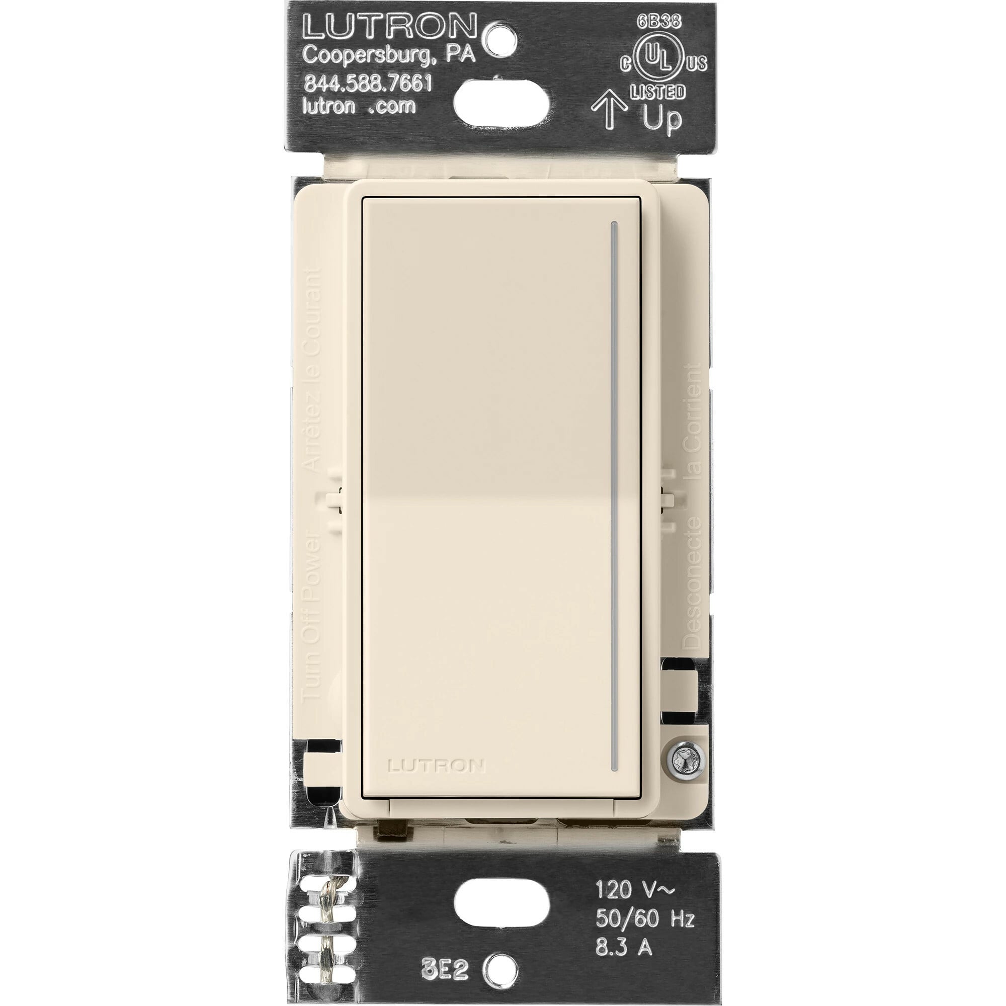 Sunnata Companion Dimmer Switch, for use only with Sunnata Pro LED+ Dimmer Switches, Light Almond