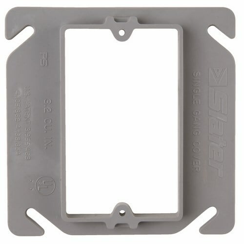 Single Gang Device Cover, raised 3/8. 100 pack.