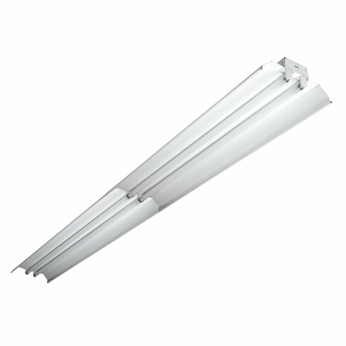 4 Lamp, Tanden 8' Industrial Apertured Uplight, CEE Listed Electronic Ballast, T8, Flip-Up Sockets