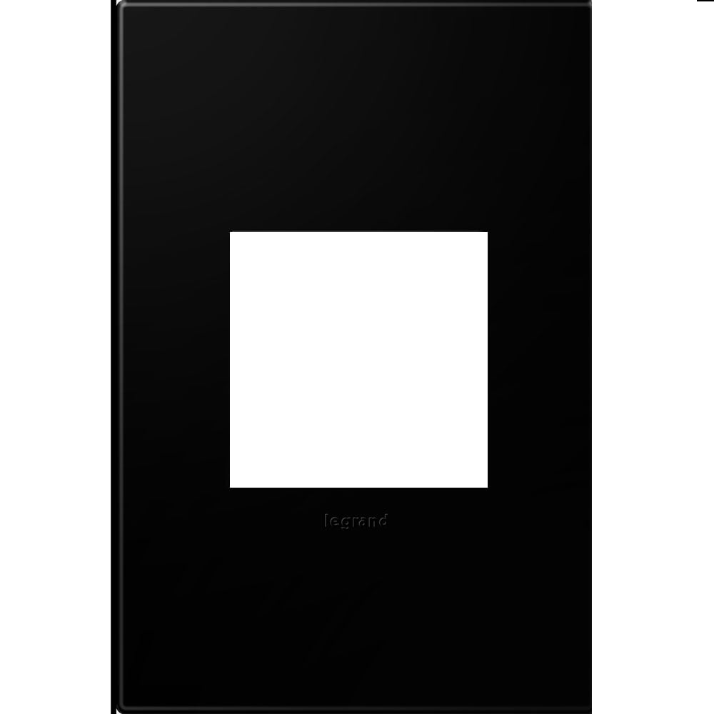 adorne 1Gang 2Module Black Ink Wall Plate