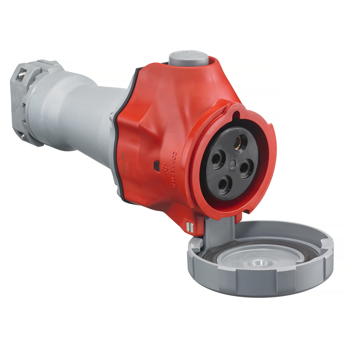 Heavy Duty Products, IEC Pin and Sleeve, Connector, Switched, 60A 3-Phase 480V AC, 3-Pole 4-Wire Grounding, NEMA4X/IP69K