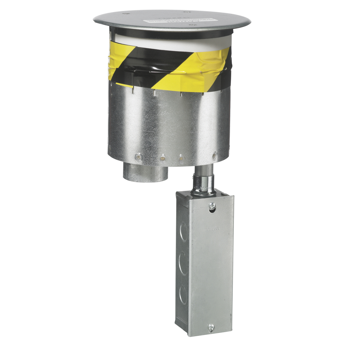 Hubbell Wiring Device Kellems, In-Floor Delivery Systems, Fire RatedPoke Throughs, SystemOne, 6" Series, Through Floor Fitting With JunctionBox Only, No Sub Plates