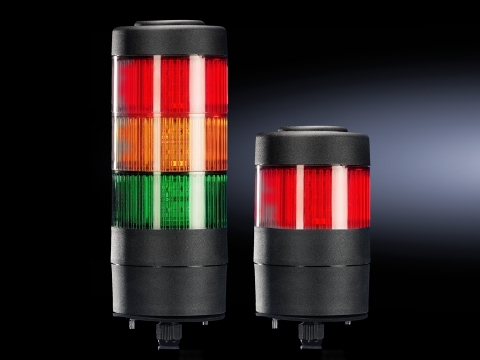 Signal pillars, LED compact, 3-stage, red, yellow, green