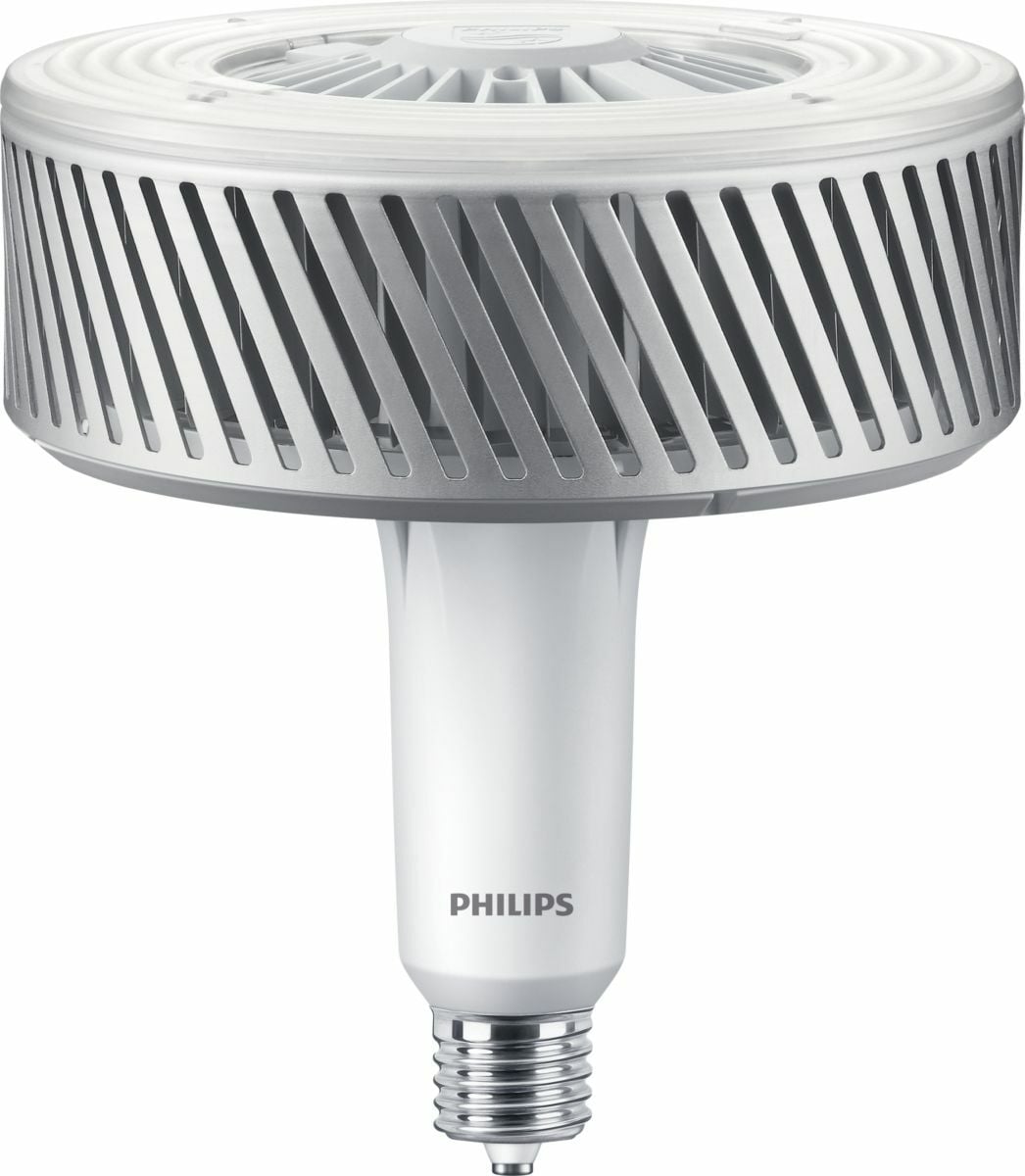 Instant retrofit, instant savings Philips LED high bay lamps are a direct replacement for 250W to 400W metal halide lamps which will deliver substantial energy savings. Available in both plug-and-play (UL Type A) and MainsFit (UL Type B) options, Philips LED HighBays delivers bright, clean light for a fraction of the energy used by conventional HID. Energy savings of <gt/>50%;Direct lamp replacement without a ballast or fixture change (UL Type A);Operates on 400W, 320W and 250W ballasts