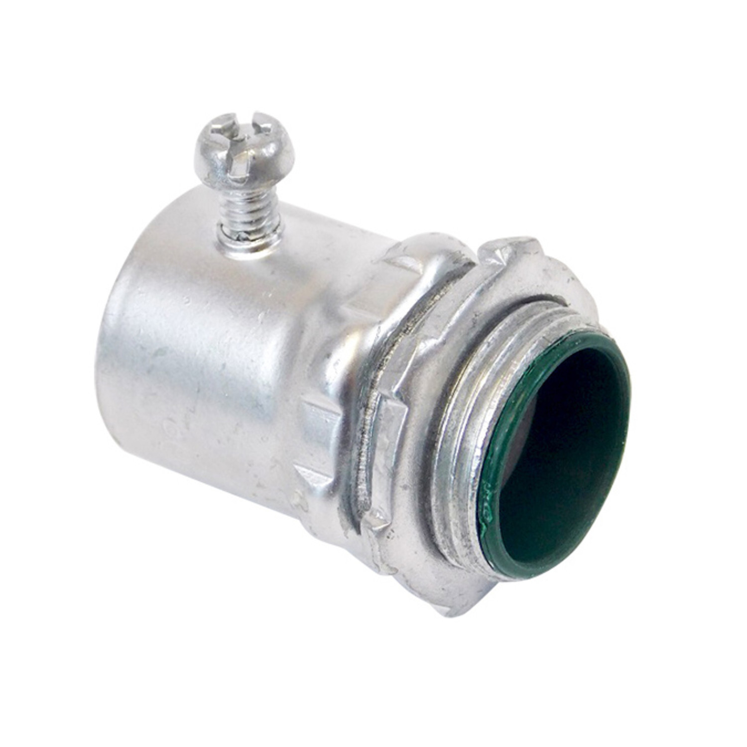 3-1/2" EMT Set Screw Connector With Insulated Throat