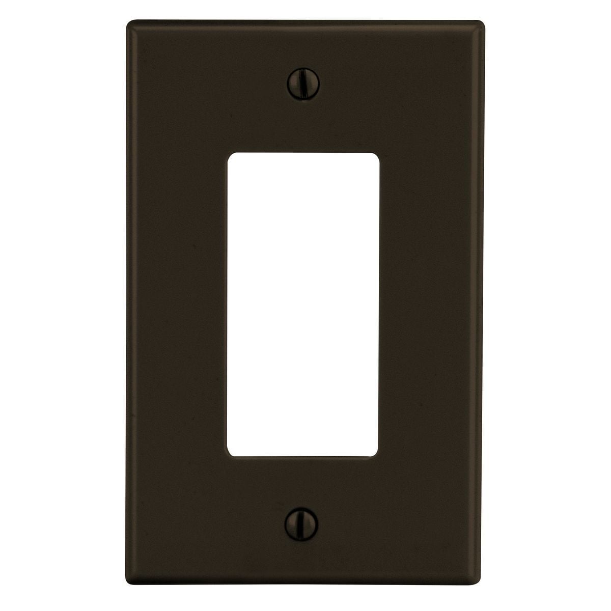 Wallplate, 1-Gang, 1) Decorator, Brown
