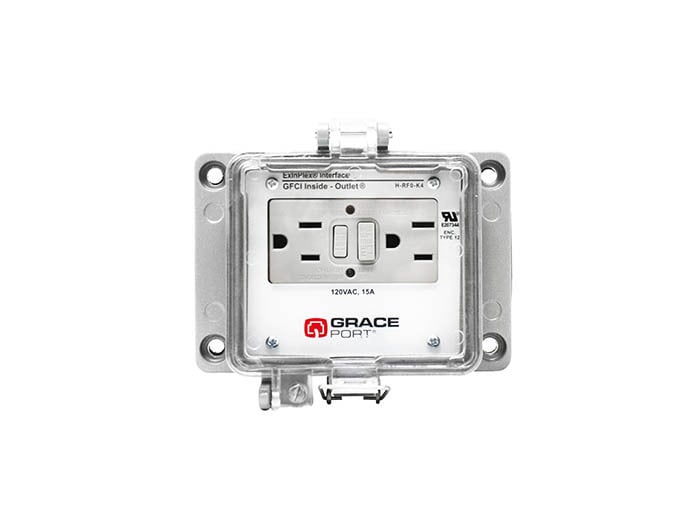 PANEL INTERFACE CONNECTOR, PMH, UL TYPE 12, GFCI INSIDE-OUTLET, NO CB