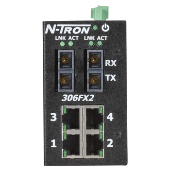 306FX2 Unmanaged Industrial Ethernet Switch, SC 40km