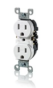 15 Amp, 125 Volt, Weather and Tamper Resistant, Duplex Receptacle, Grounding, Side and Quickwire, Gray