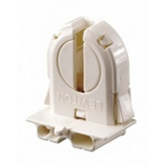 Fluorescent Lampholder, Med Bi-Pin, With Internal Shunt, 2000 Bulk Pack, White
