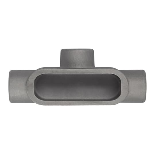 3-1/2 Inch Conduit Body, T Shape, Form 7, For Use with Rigid/IMC Conduit, UL Standard, CSA Compliant, Fed Spec W-C-586D, Sand-Cast Aluminum Alloy