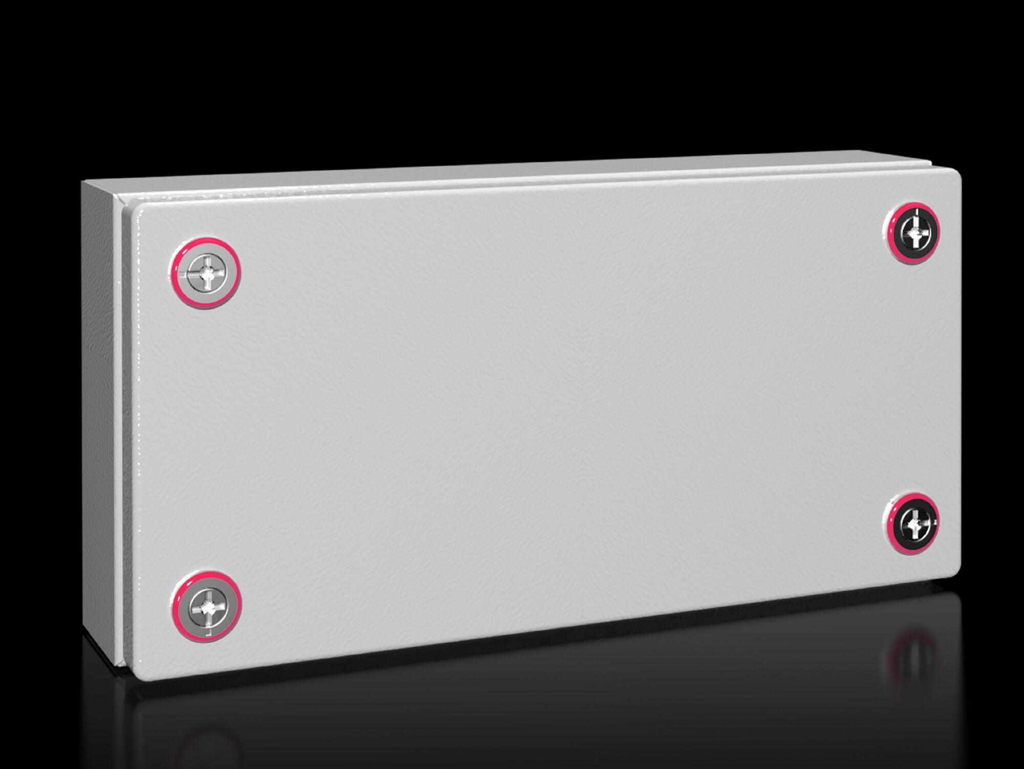 KX Terminal box, WHD: 300x150x80 mm, carbon steel, without mounting plate, with cover, without gland plate