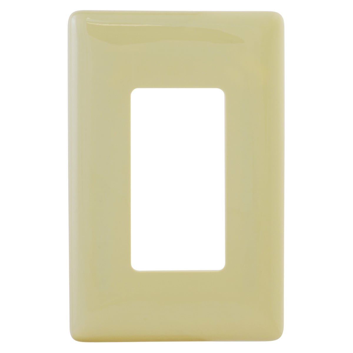 WALLPLATE 1G DEC SNAP-ON, IVORY