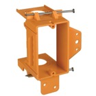 One-Gang Low-Voltage Bracket, Resi-Rings 3/4, 1, 1-1/4, Color Orange, Material Non-Metallic