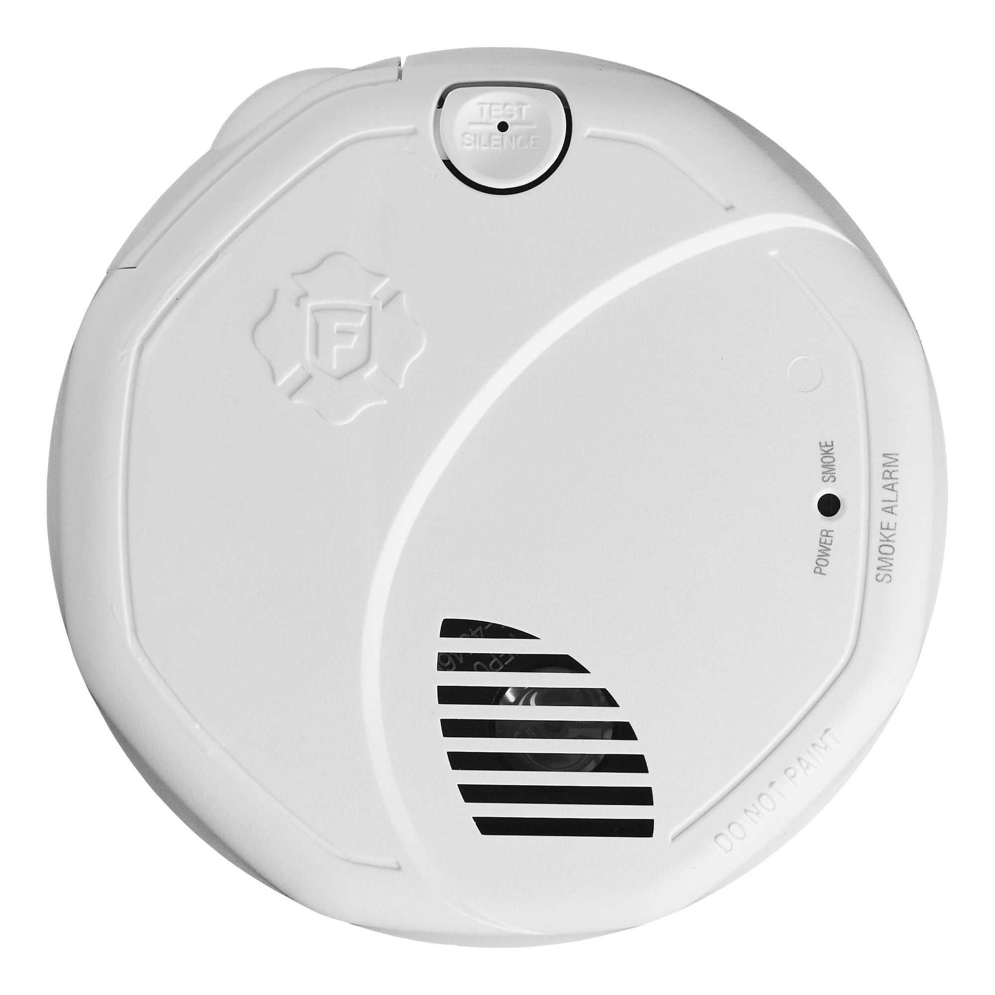 Wireless Interconnect, battery powered smoke alarm that has Voice Warning with location, replaceable battery and Silence feature.  Includes photoelectric smoke sensing technology and two AA alkaline batteries.