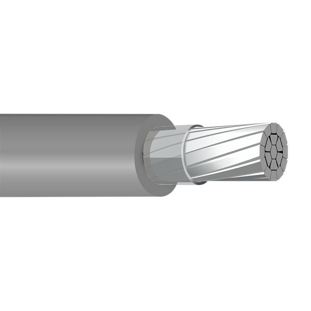 XHHW Cable, 750 KCMIL, Gray, Stranded, Aluminum Conductor, 1000 Foot Reel