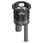 Furniture Feed Poke-Through Base Unit with (2) conduit hubs-3/4 Inch. for power and 1-1/4 Inch. for communications.