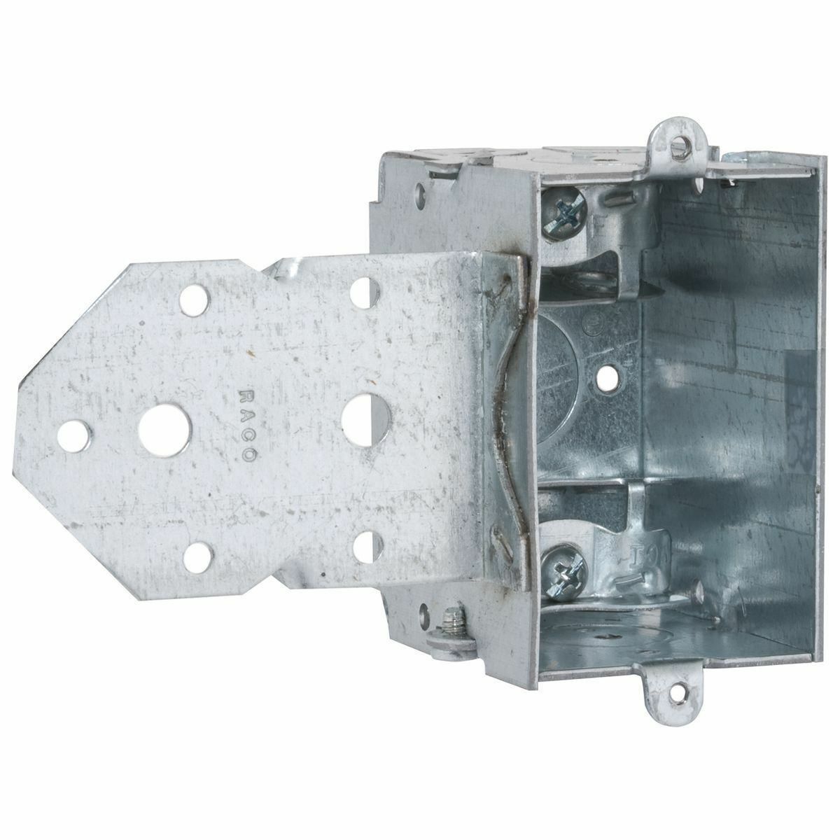 2-1/2 In. Dp. Sw. Bx. - Gangable w/AC/MC/Flex Clamps, LB Brkt, 5/8In.Setback