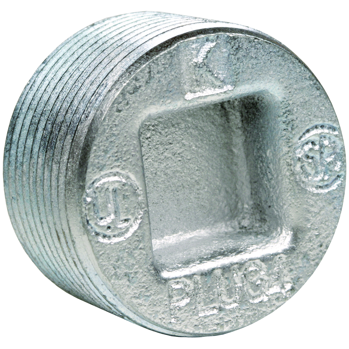 2" Iron, (Zinc Plated) Threaded Insert Plug