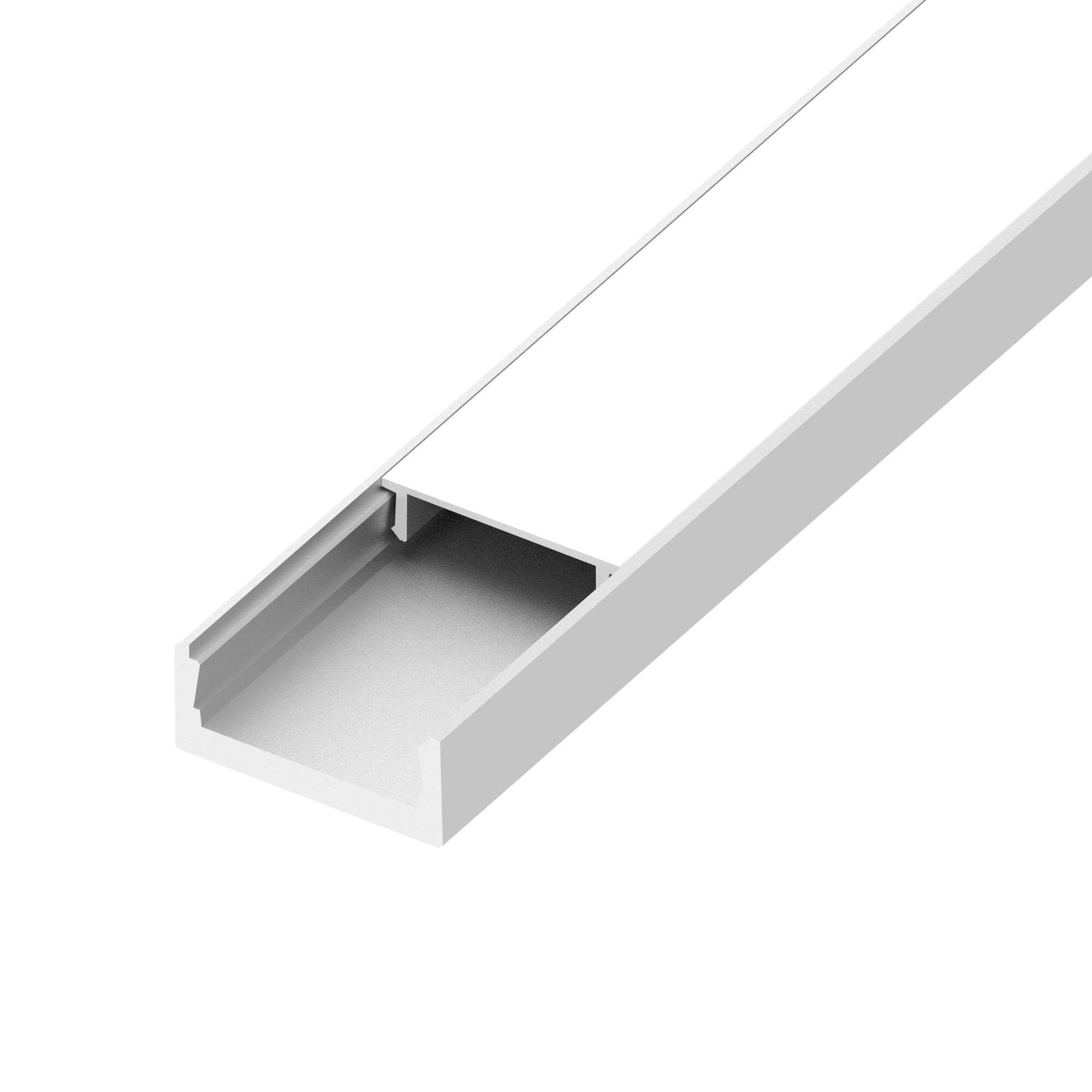 Builder Channel, SLIM, 48 in., White - Single