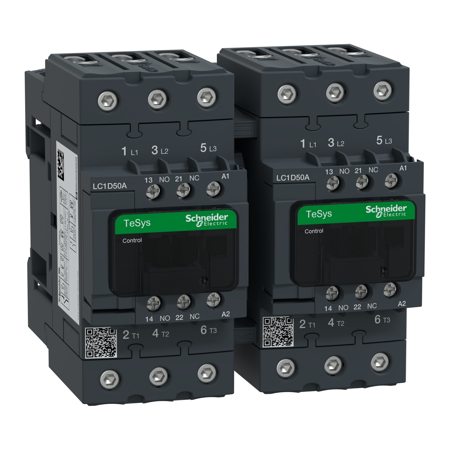 TeSys Deca reversing contactor - 3P(3 NO) - AC-3 - <= 440 V 50 A - 48 V AC coil