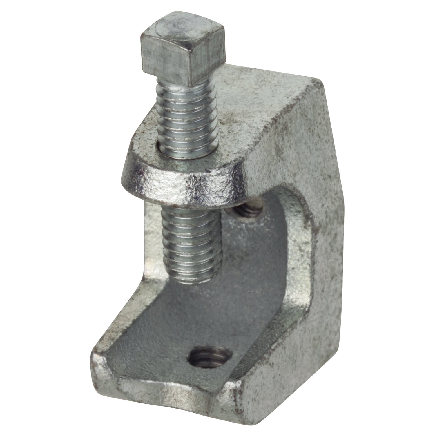 Clamp, Beam, Length 1-1/4 Inch, Width 1 Inch, Jaw Opening 7/8 Inch, 1/4 Inch - 20 Threaded Opening, Malleable Iron, Pack of 1