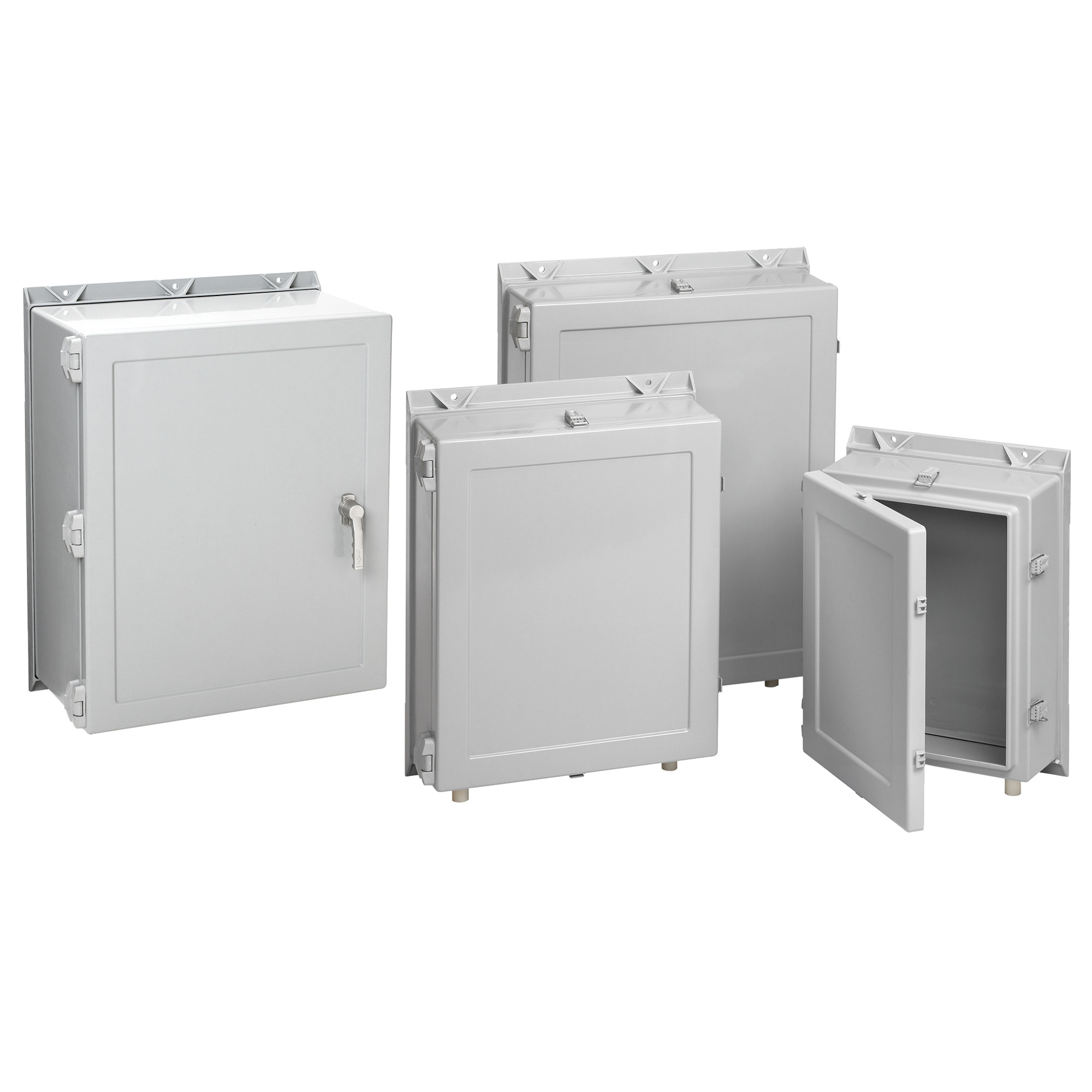 Hinge Cover Enclosure Quick-Release Type 4X, 36.25x30.25x12.00, Gray, Fiberglass