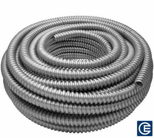 Flexible Metal Conduit, 1/2 Inch Trade Size, Reduced Wall Steel, 1000 Foot Reel
