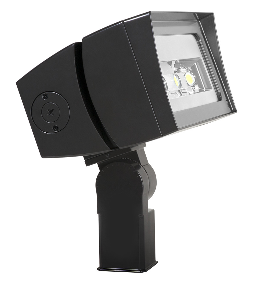 Future Flood, 120W,7Hx6V, 4000k, LED, 120-277V, Dimmable Slipfitter, Bronze
