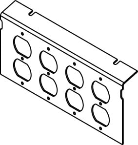 AC10105 4G POWER DUP REC PLATE