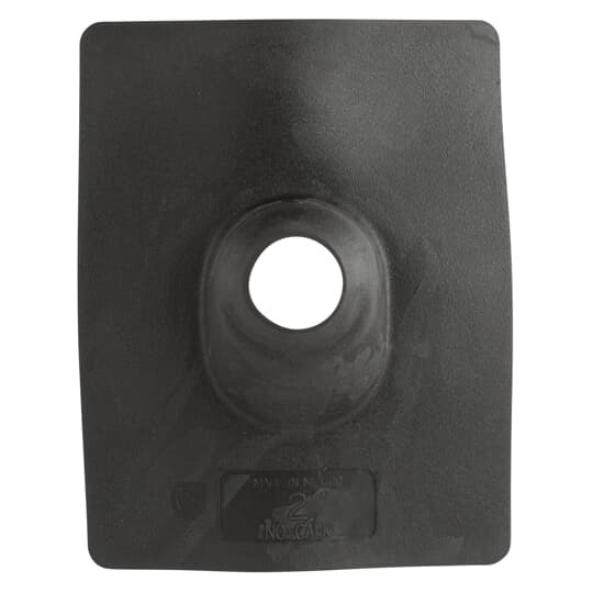 2 inch neoprene roof flashing.  RoHS Compliant.  To provide a watertight seal between roof line and service entrance conduit or ventilation pipe.