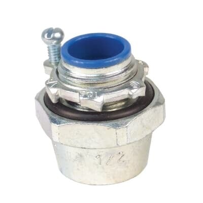 1 Inch Bullet Hub Connector, Steel Nylon Insulated for Use with Rigid/IMC Conduit