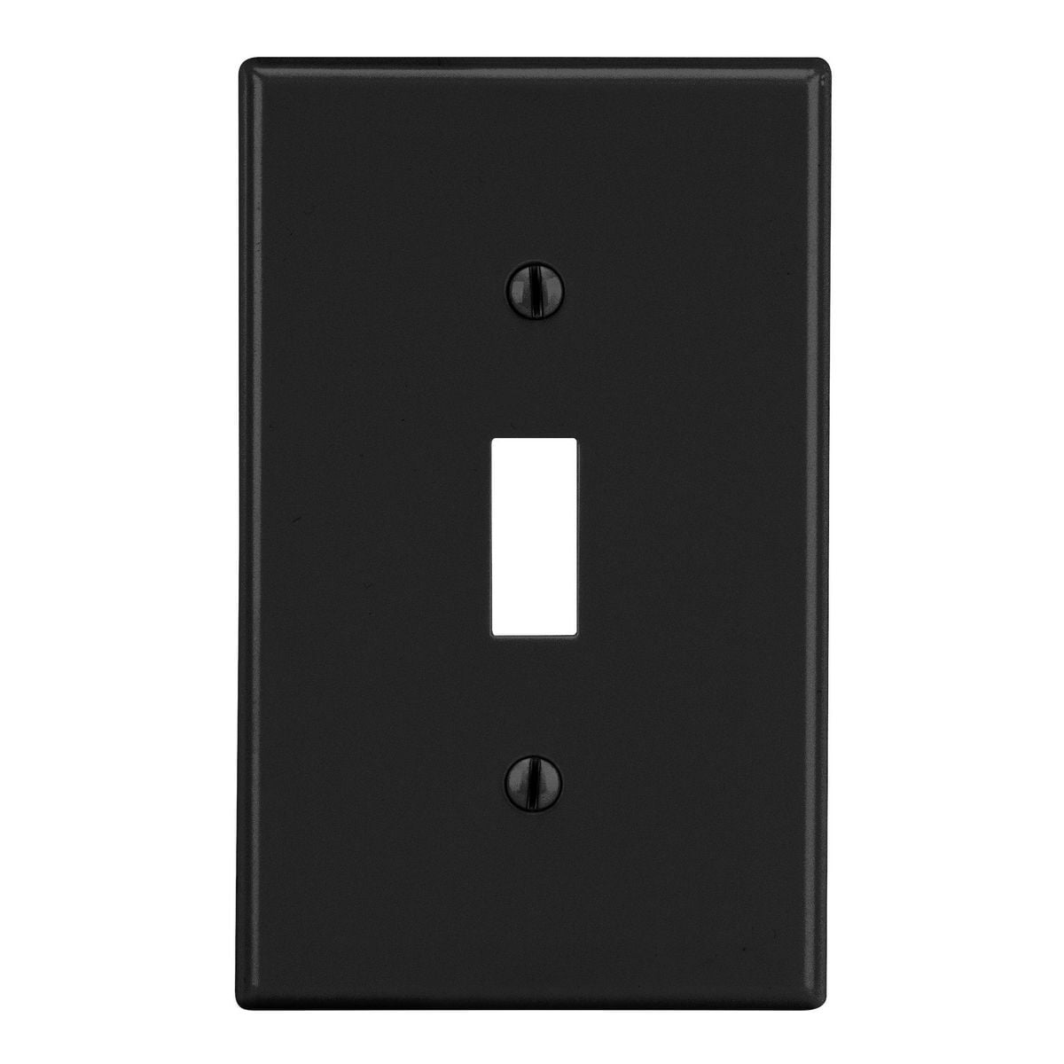 Wallplate, Toggle, 1-Gang, Black