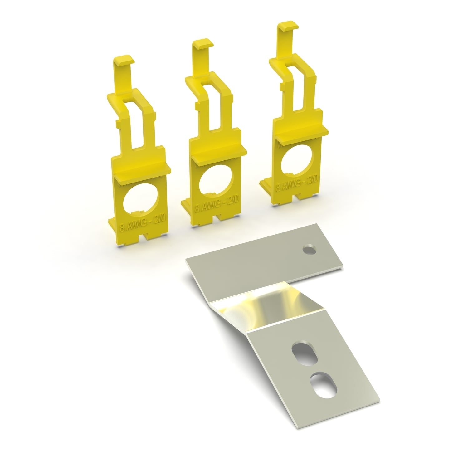 Panelboard accessory, NF, UL service entrance, backfed main circuit breaker barrier with neutral bonding strap