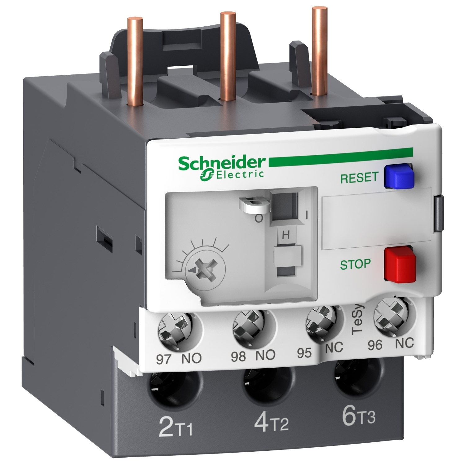 Thermal overload relay,TeSys Deca,1-1.6A,1NO+1NC,class 20,lugs ring terminal
