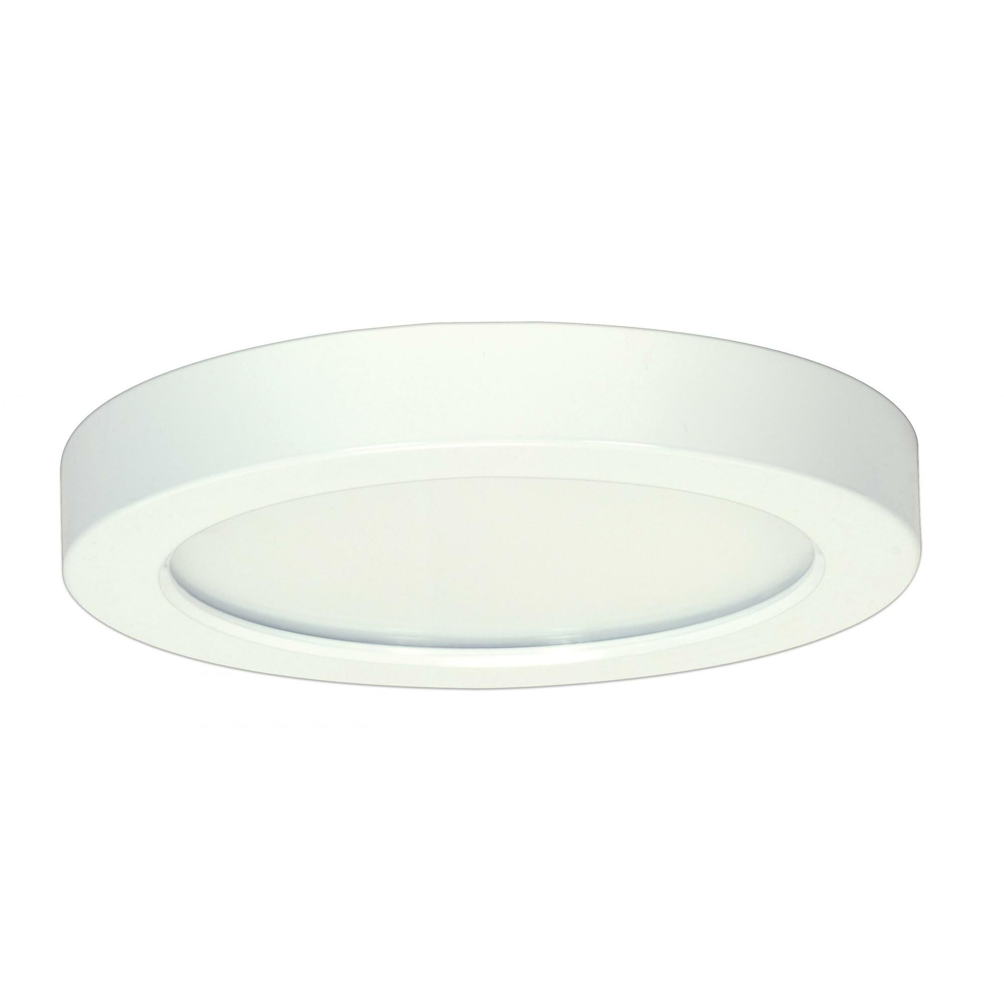 13.5 watt - 7 in. Flush Mount LED Fixture - 2700K - Round Shape - White Finish - 120 Volts