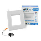 DQR Series 6 in. White Square LED Recessed Downlight in 4000K