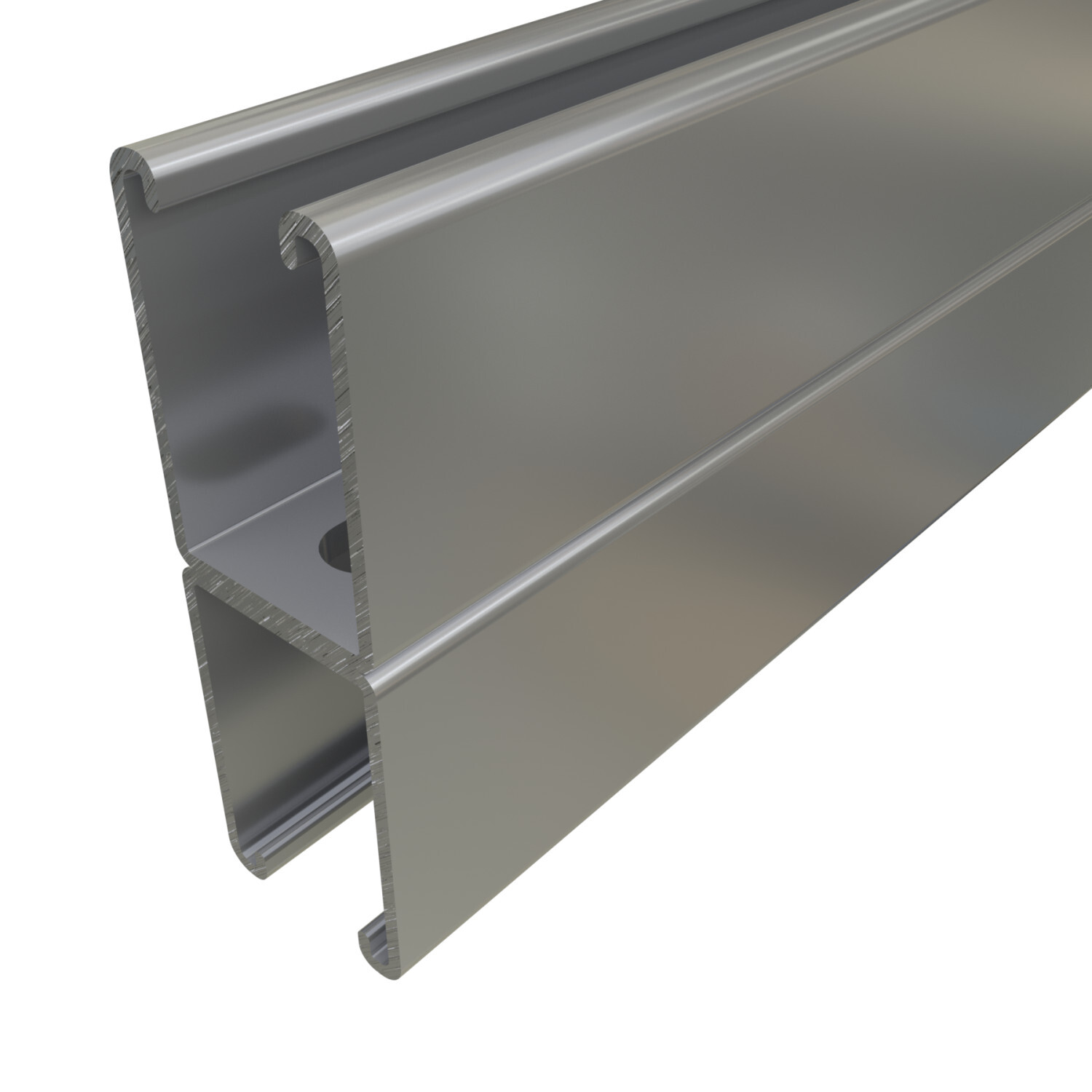 UNISTRUT CHANNEL, 12ga, 1-5/8"x 4-7/8", T-SLOTS, B2B-WELD, PG