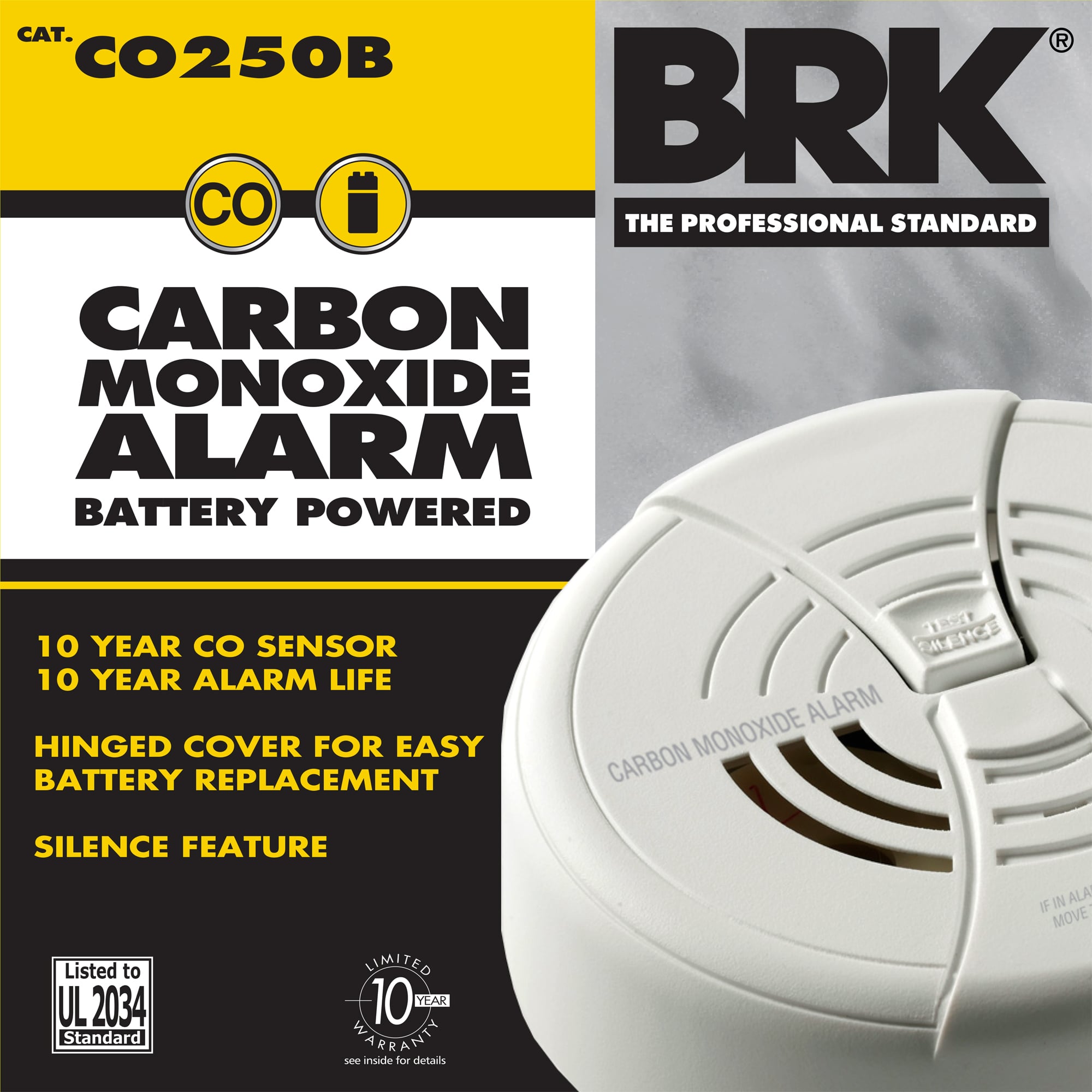 9V Battery CO Alarm