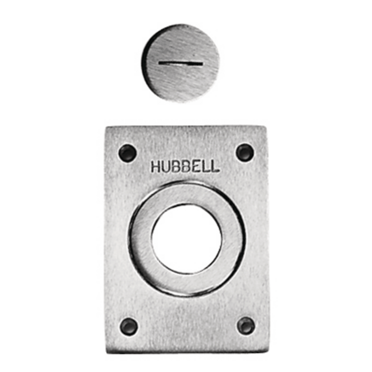 In-Floor Delivery Systems, Flush Concrete Floor Box Series, Crown Plug, 1", Aluminum